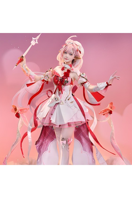 1/3 Delusion Honkai Star Rail Elysia Hi Love Elf Pink Cosplay Costume